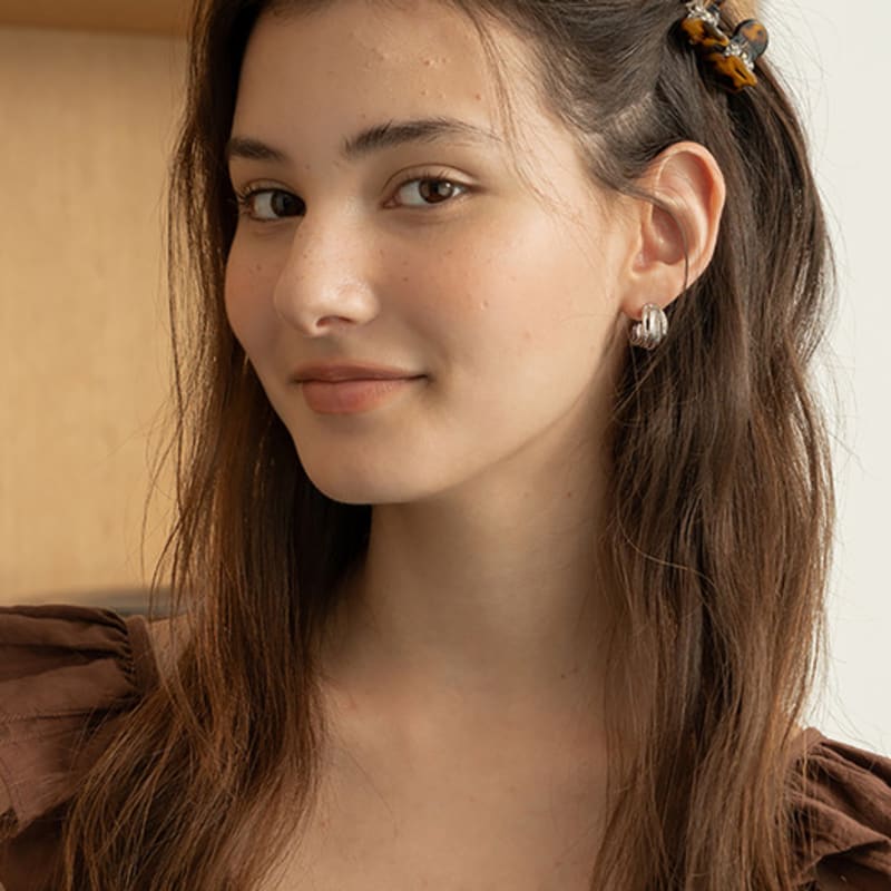 Ssecondo [NEW]French tiny hair clip, Petite_4 colors