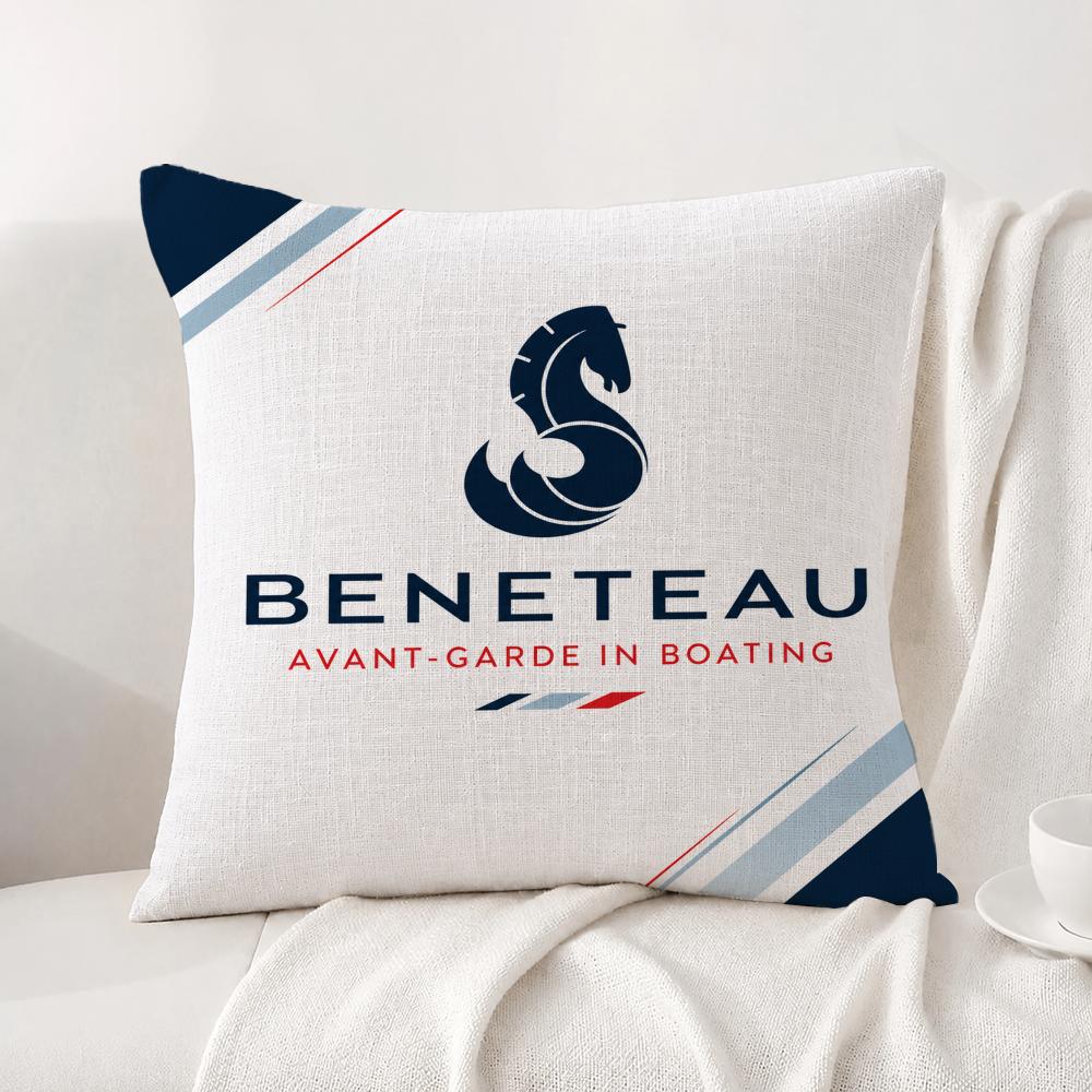 Brand Beneteau Cushion Cover Natural Linen Pillowcase Set AllinOne Decor Cushion Cover for Sofa Bedroom Chair