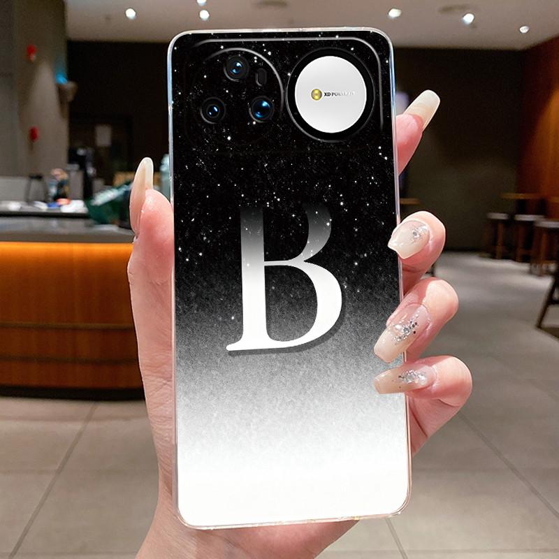 

Shockproof Couple Case For Huawei nova 15 Pro nova 15 Ultra 5G Jelly Clear TPU Soft Casing Fashion Initial Letter Flower Shell Huawei nova 15 Pro