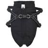 Dog Coat Black L28 Fleece and Polyester