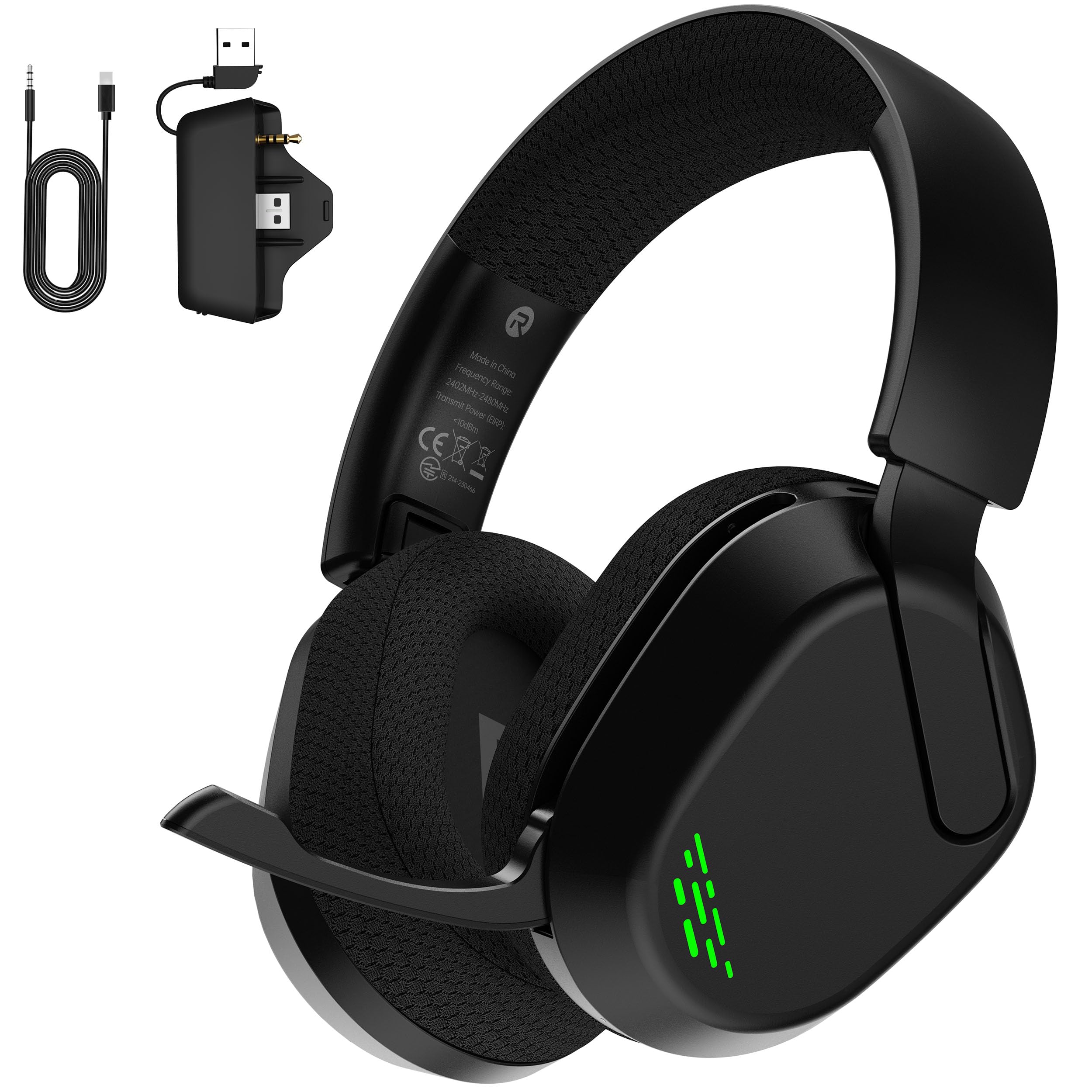 

Rumoon Captain 560 Ігрові навушники Бездротова ігрова гарнітура з і сумісним контролером Xbox Series 50 мм ENC До 45 годин комфортного чорний