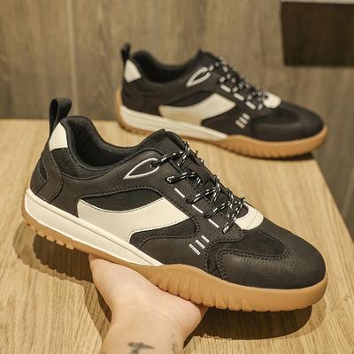 Nieuwe herfst casual instappers zwart Forrest Gump sport retro t-kop Duitse trainingsschoenen
