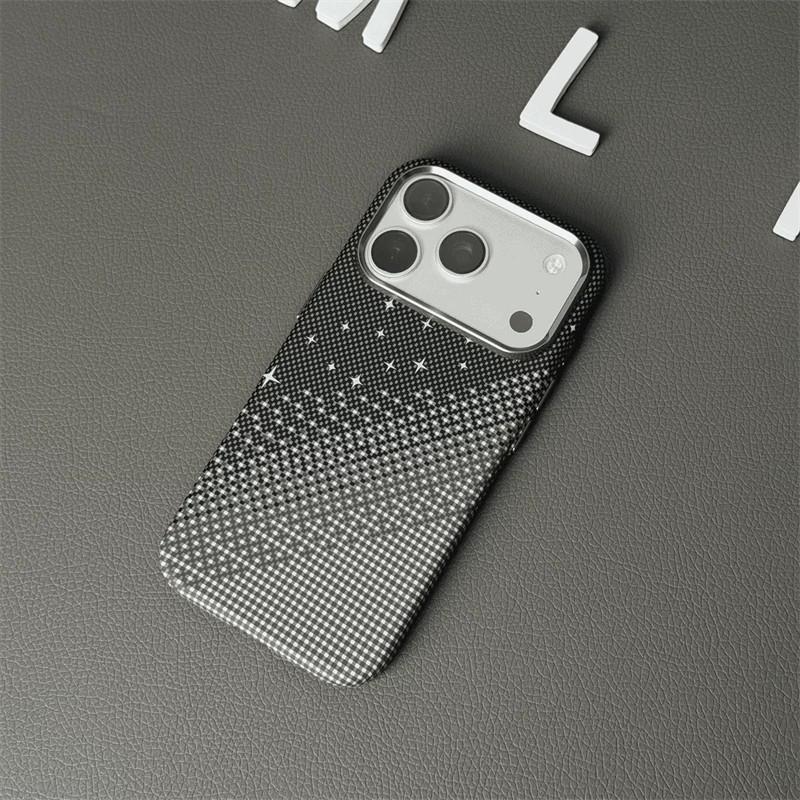 Kevlar Carbonfaser Magnetische Schutzhülle für iPhone 17 Pro Max