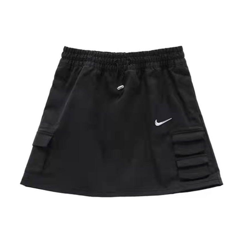 

Nike Спортивная жизнь однотонная дышащая удобная модная повседневная юбка с логотипом и карманом, женские юбки черного цвета CZ8908-010 M