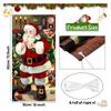 Christmas Door Decorations Santa Design Holiday Door Cover Holiday Background Decorations For Home Children's Room Kitchen Party