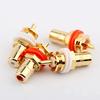 10Pcs RCA Female Socket CMC Connector Chassis Panel Mount Adapter Audio Amplifier Terminal Plug AV Speaker Plug DIY Wire Jack