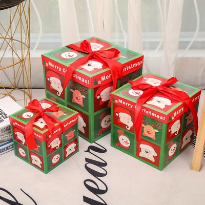 Weihnachtsgeschenke-Verpackungsbox, Weihnachtsdesign, dekorative Weihnachtsschachtel, Süßigkeiten-Schokoladen-Packung
