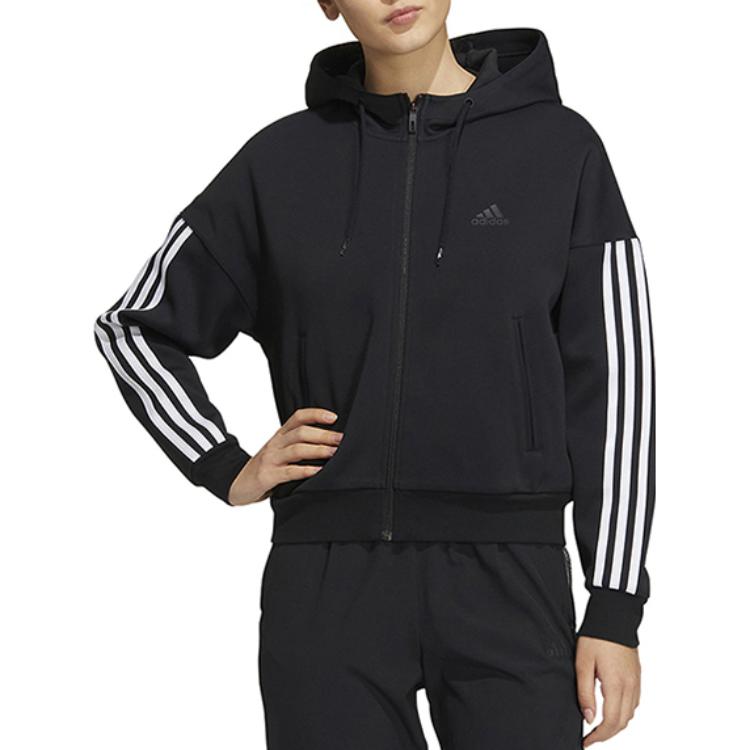 Adidas Essential Jackets Women's Black Hooded Moderate Other HM7046