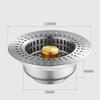 Stainless Steel Kitchen Sink Drain Strainer with Basket Filter Jump Up Pop Up Sink Stopper Anti Clog Sink Filter Kitchen