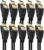 HDMI ARC Type A Male To Type A for and Gaming Standard Length [Amazon Exclusive] High-Speed Cable, 2K/4K, Compatible, Male, Black, Gold-Plated TV, PC,