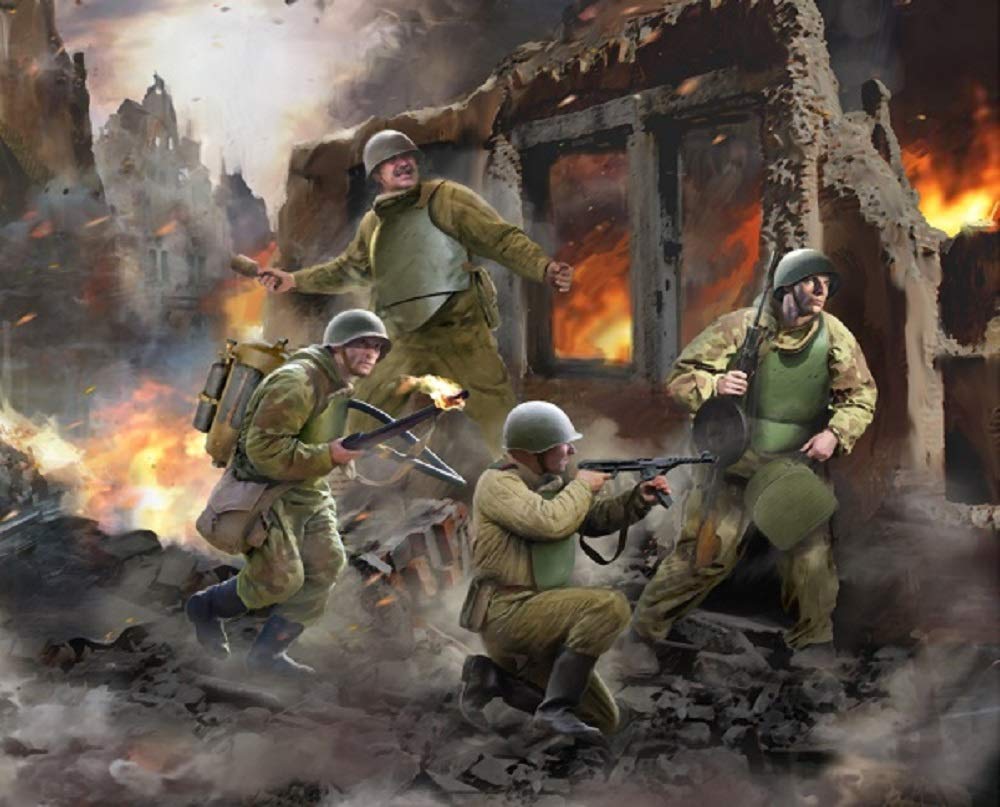 Zvezda WWII Soviet Army Assault Engineer Corps Plastic Model ZV6271 1/72