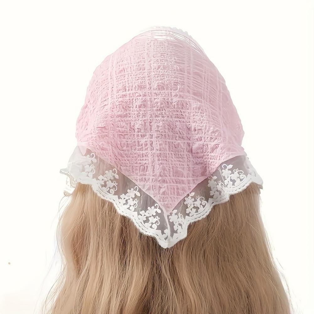 1 Pcs Sweet Elegant Lace Edge Triangular Hair Accessories, Suitable for Party Holiday Hair Styling, Perfect Gifts for Girls