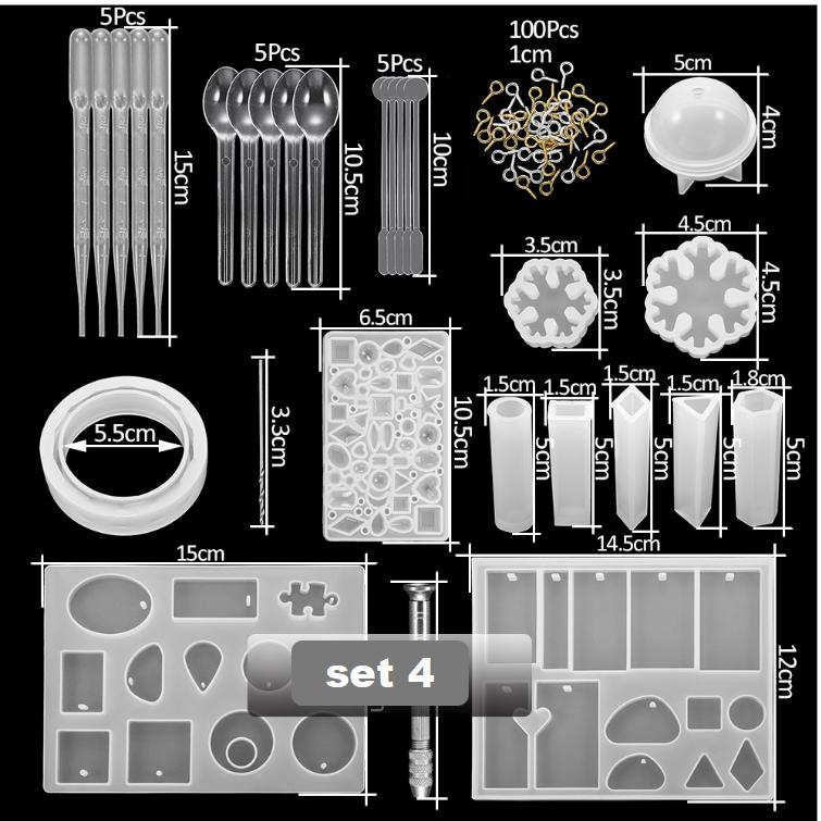 DIY Ornament Mold Silicone Drop Glue Mold Combination Set