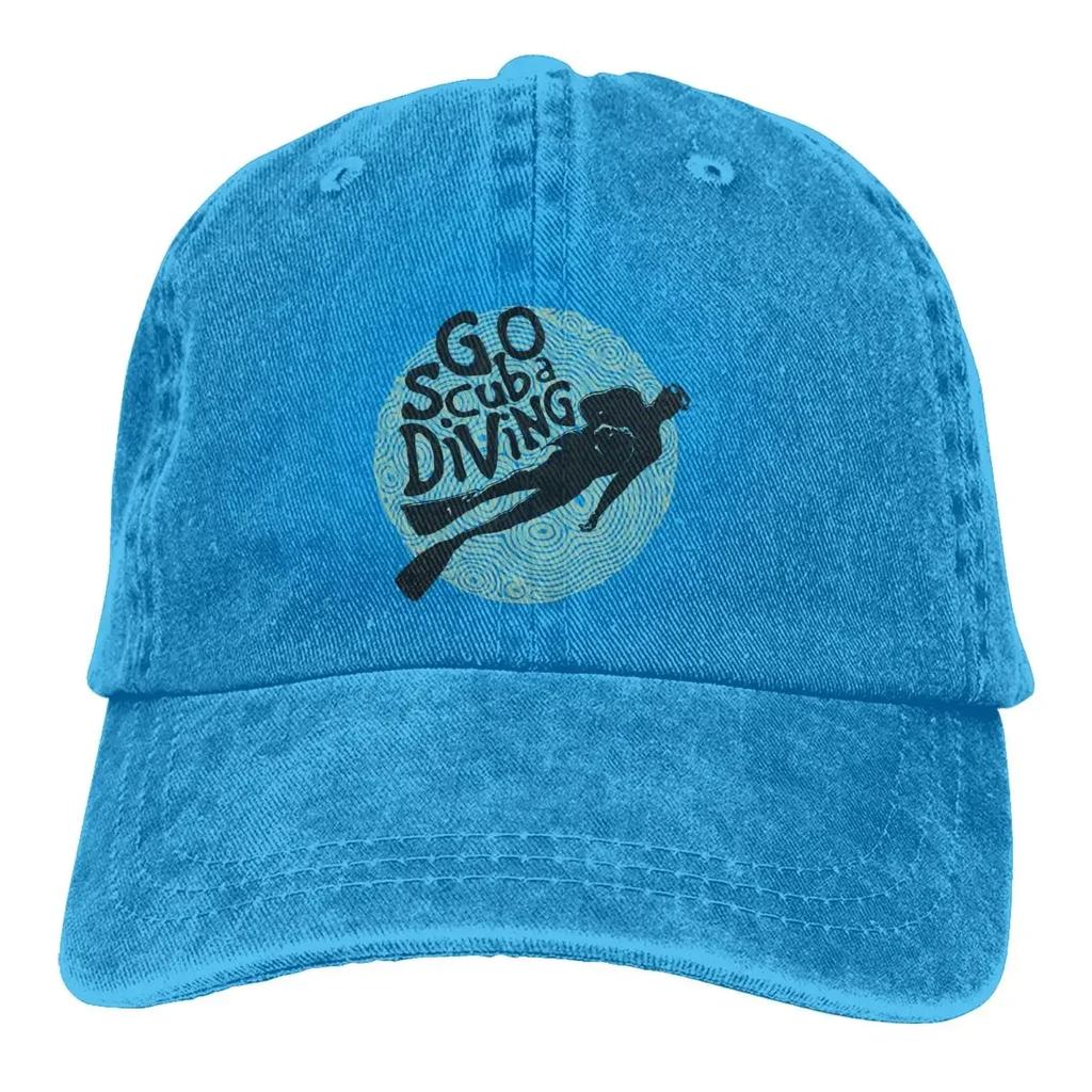 Tauchen Scuba Tauchen Mehrfarbiger Hut Schirmmütze Cowboyhut für Herren Damen Gehe Taucher Baseballkappen Personalisierte Schirmmütze Schutzhüte