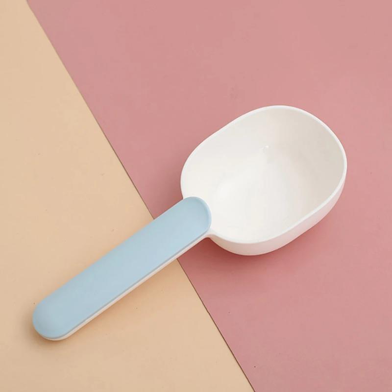 1pcs Pet Food Spoon Multifunctional 2-In-1 With Sealed Clip Handle Suitable For Cats And Dogs Birds Rabbits Feeding Spoon