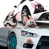 Car Styling Cartoon Dog Stickers French Bulldog Windscreen Vinyl Decal Decor Waterproof Creative Car Stickers Decoration 12*10cm