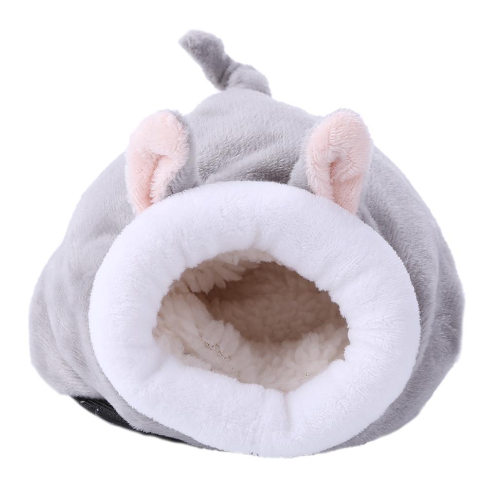 Warm Cotton Small Pet Beds Yurt Rabbit Mouse Chicken Shaped Portable Soft Hamster Hedgehog Nest House Pet Supplies for Winter