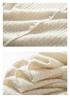 Women's Solid Cashmere Cardigan - 2024 Round Neck Cable Knit Loose Fit