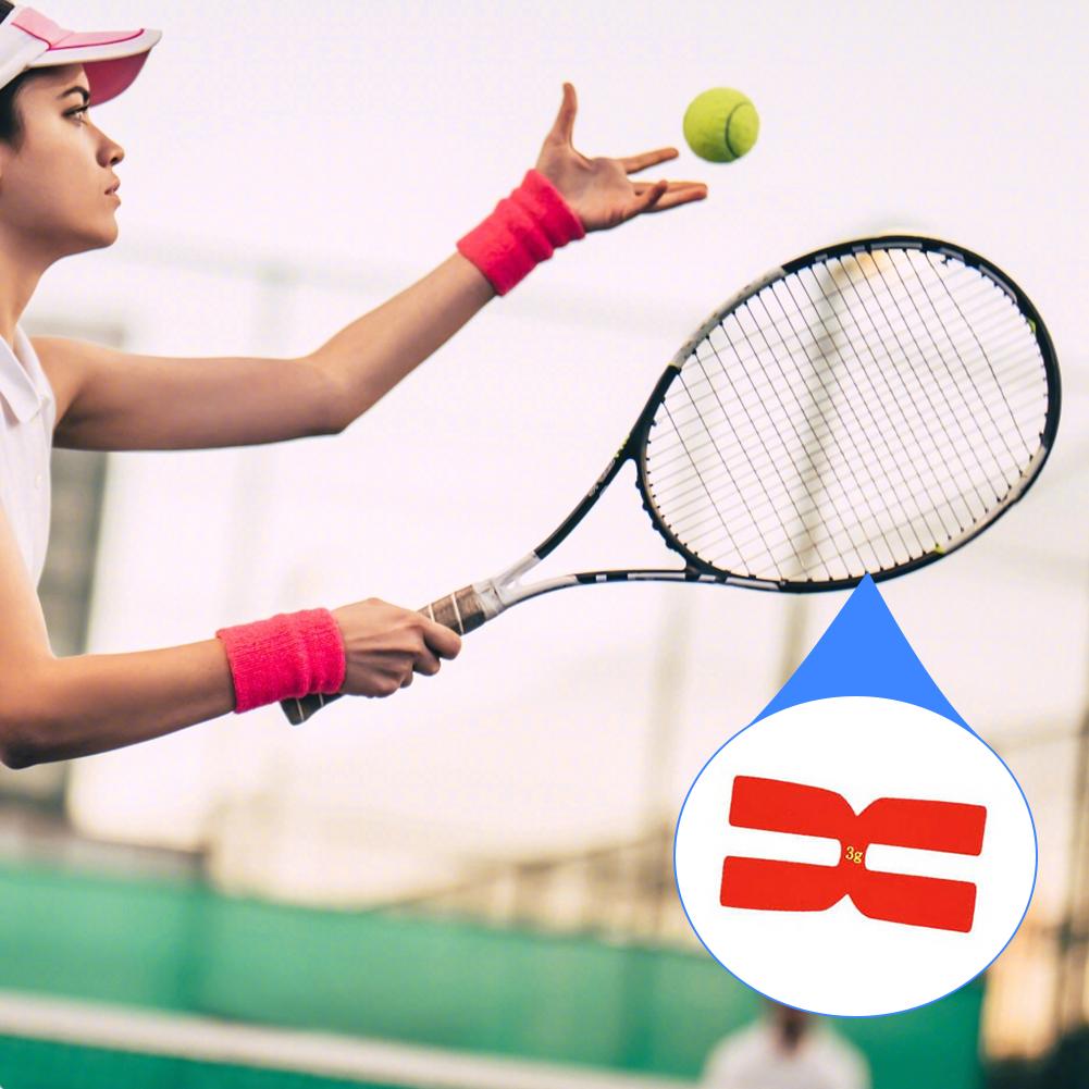 6 Stück 3g Badminton Schläger Beschwerungsbänder Silikon Tennis Schläger Gewichtsbalance Bänder H-förmig für Tennis Trainingszubehör