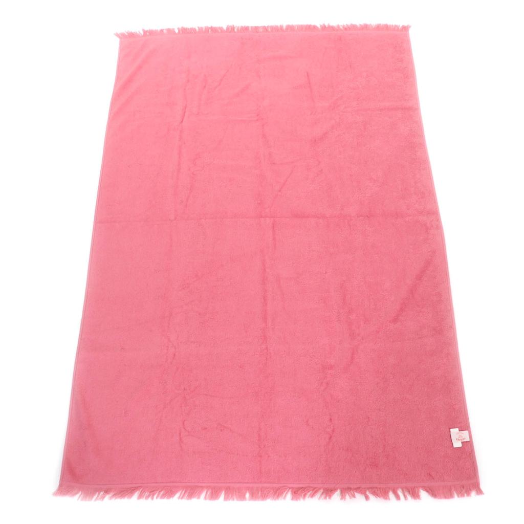 Pristine HERMES towel Yachting Tattoo/Dore Buckle PM Fringed beach towel cotton Used