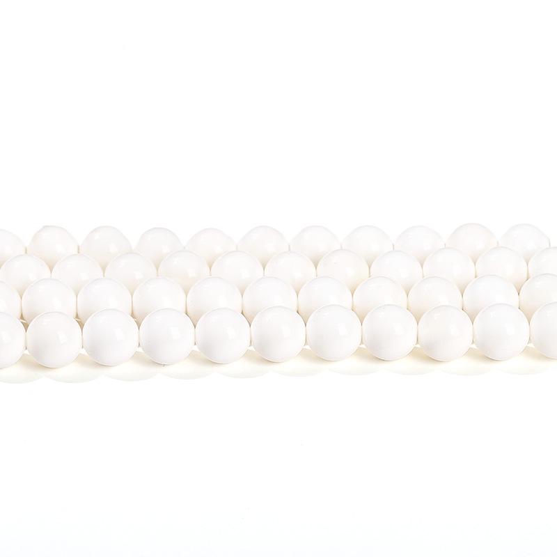 White Shell Pearl Round Loose Beads for DIY Jewelry Accessories