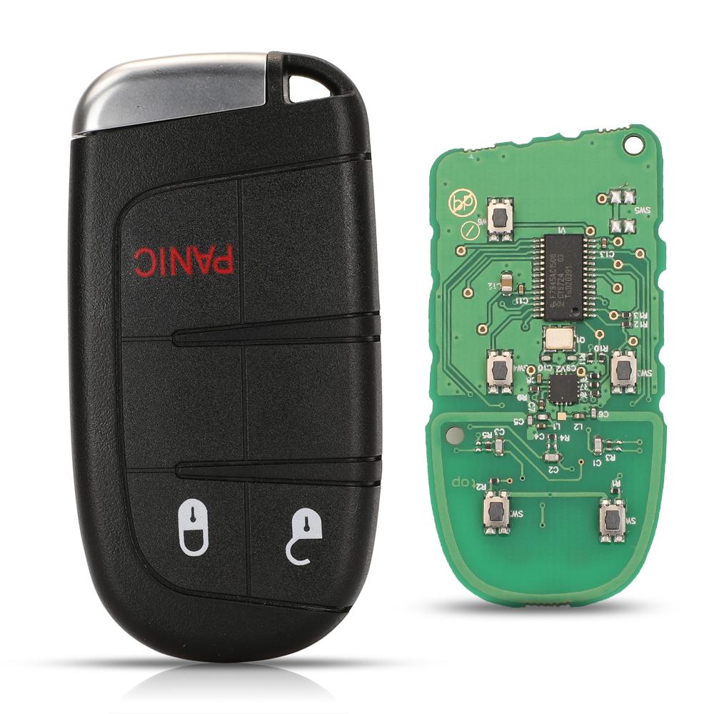 Jingyuqin M3N-40821302 Smart Card Remote Control Key 433MHz for Dodge Durango 2015-2022 Fob ID46 PCF7953 Chip 2/3/4/5 Buttons