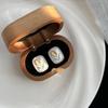 Aesthetic Tulip Pearl Stud Earrings: Exquisite Candy Color Design for Trendy Girls