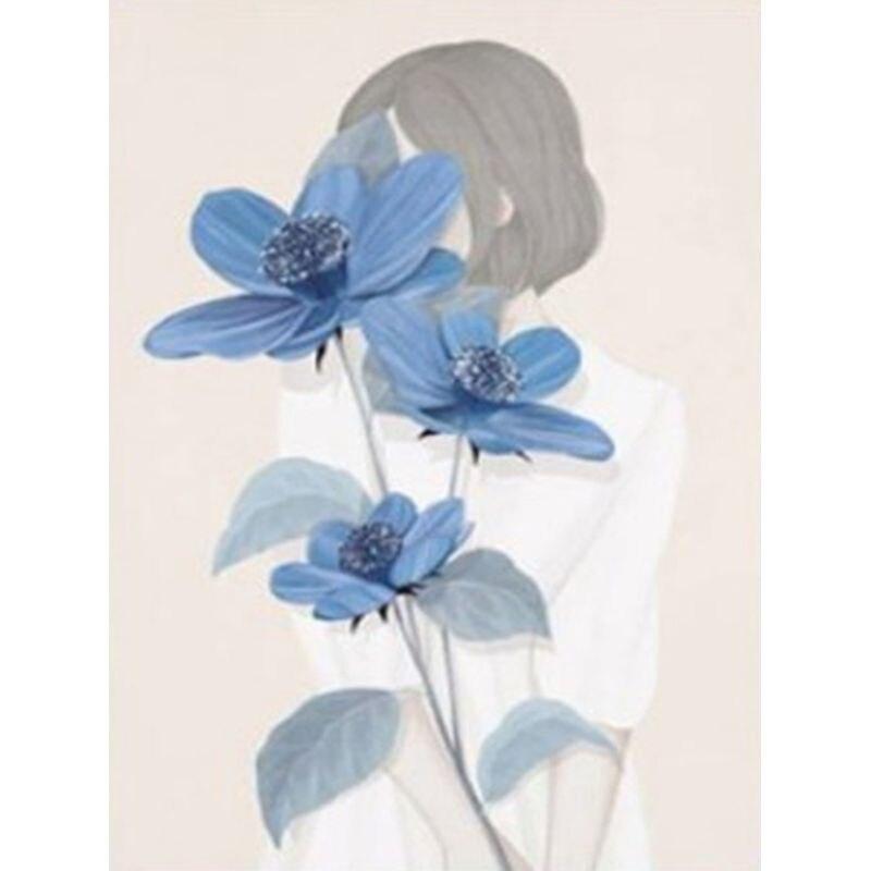 Diamond Painting Flowers Diamond Embroidery Kit For Adults Kids Diamond Mosaic Cross Stitch Decoration 40*50