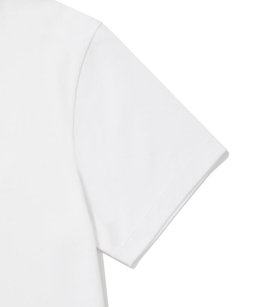WACKY WILLY Women'S Lily Wappen Short Sleeve T-Shirt White