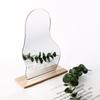 Bamboo & Wood Cloud-Shaped Acrylic Makeup Mirror with Retro Comb for Dressing Table
