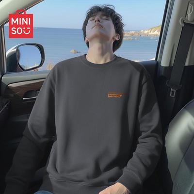 Men's Loose-Fit Crew Neck Pullover Sweatshirt
