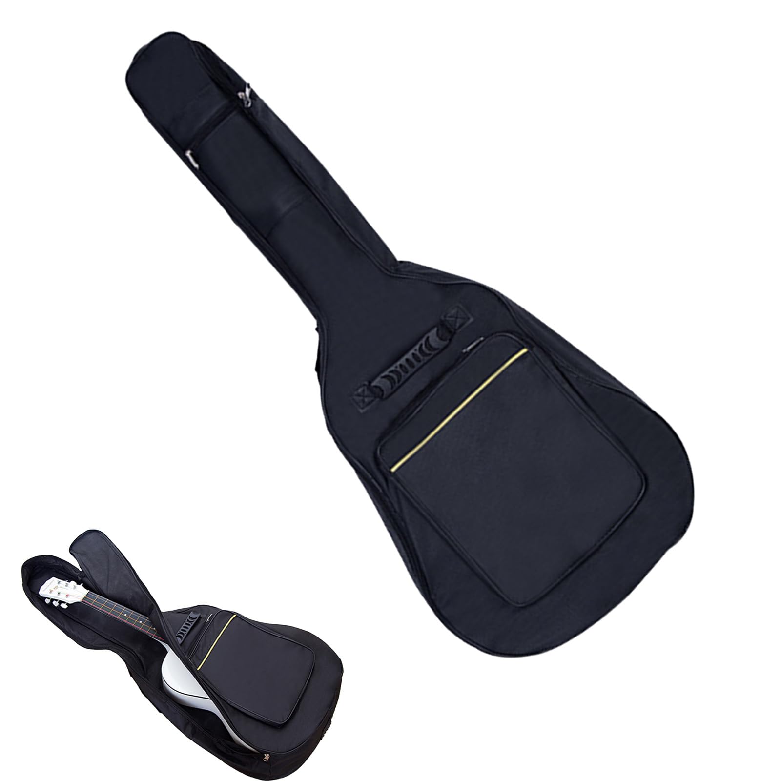 

Alpha Depot Electric Guitar Case, Soft Case, Waterproof, Water-Repellent, Dustproof, for Acoustic and Classical Guitars, Shoulder Backpack, 5mm