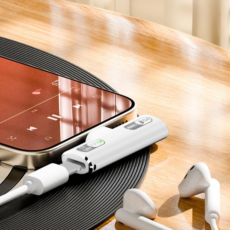 2 in 1 Type-C to Headphone Adapter USB C to Headphone Type-C Charging Adapter Universal for Phone Tablet