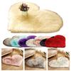Bedroom Carpet Non-Slip Floor Mat Plush Heart-Shaped Carpet High Density