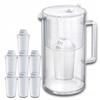Aquaphor Nord Glass Filter Jug 2.5L + 7 A5 Cartridges (350L), White