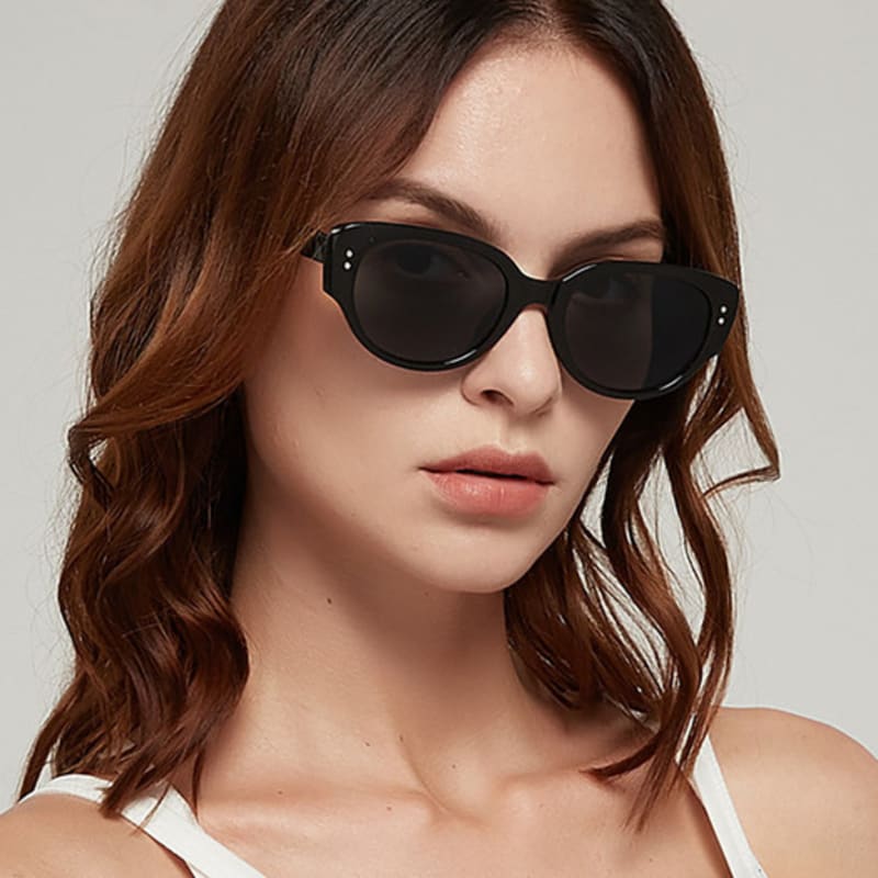 LOOKING4U NeoRetro 20307 Hässliche Sonnenbrille C1 Schwarz