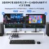 UGREEN DisplayPort KVM podporuje dva monitory a pripája dve hliníkové vybavené štyrmi USB zdieľa duálne a tlačiareň medzi dvoma obsahuje dva USB