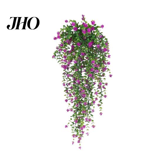 Long-lasting Plastic Flowers 1/2Pcs Hanging Artificial Flower Vine UV Resistant Faux Drooping Floral Plants Indoor Ivy Home Wedding Outdoor