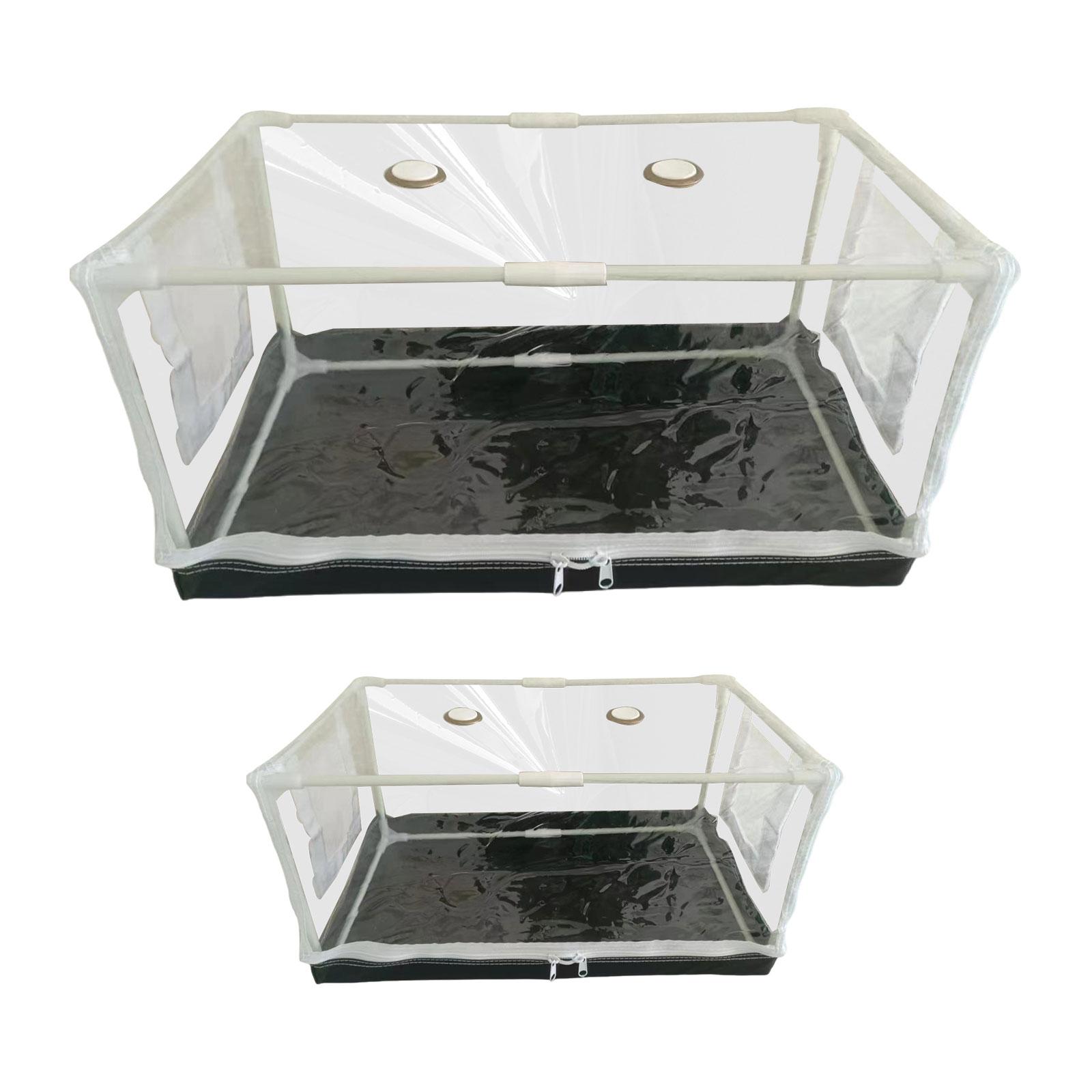 Mushroom Grow Tent Kit Space Saving Transparent Folding Mushroom Grow Box 50cmx25cmx25cm