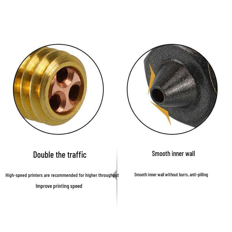 E3D V6 3D Printer High Flow Brass Nozzle, Hardened Steel Copper-Plated CHT Extruder Head, Clearance Sale.