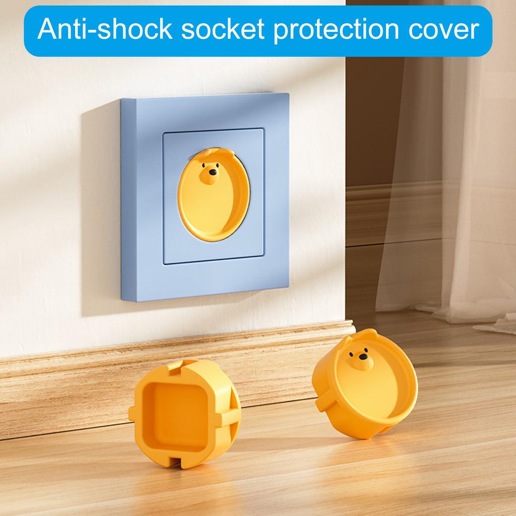 Kindersichere Steckdosen-Schutzkappen Silikon Staubschutzabdeckung Säuglingssicherheit Elektrische Steckdosenabdeckung für EU-Stecker