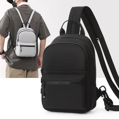 Mochila Masculina Multicompartimentada Bolsa de Peito Grande Capacidade Bolsa de Ombro Único
