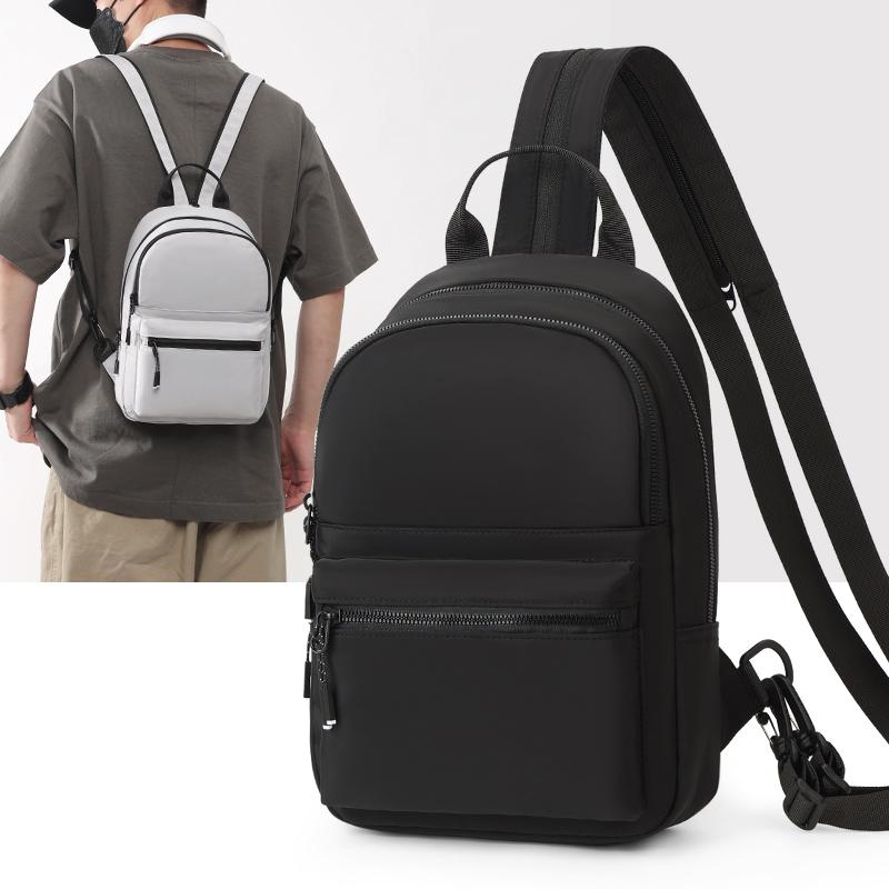 Men's Backpack Multi-Compartment Chest Bag Large Capacity Single Shoulder Bag