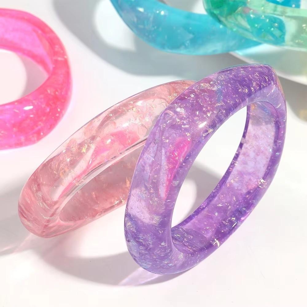 Irregular Square Rhinestones Bangle Wide Statement Bracelets  Women Summer Jewelry Accessories