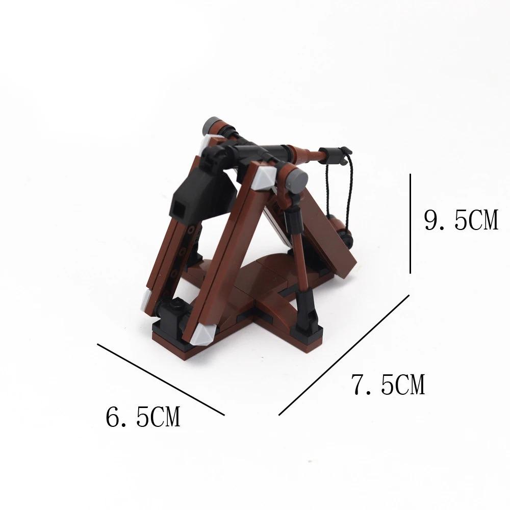 MOC Siege Model Crossbow Model Medieval Weapons Building Block Chariots Siege Engines Bricks Parts Accessories DIY Gifts