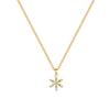 Snowflake Flying Full Diamond Light Luxury Temperament Gorgeous Full Diamond Necklace Female Versatile Collarbone Chain Titanium Steel