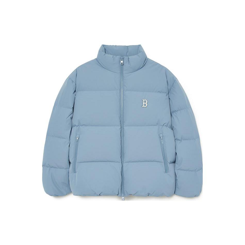 MLB Down Jackets Unisex Blue Stand Collar Moderate 3ADJB0336-43BLP