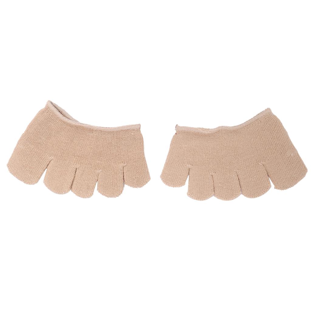 Toe Separating Heelless Socks Breathable Sweat Absorbent Forefoot Pads Cover Toed