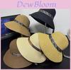 Straw Hat With Large Brim For Sun Protection And Outdoor Beach Summer Casual Wear