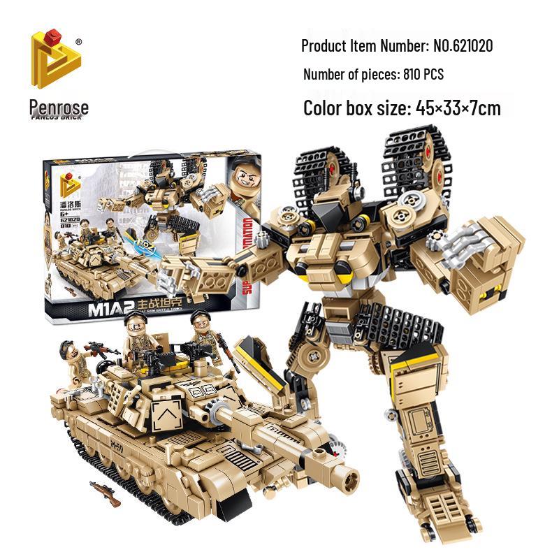 Transformable Robot Car Educational Building Blocks Set for Kids